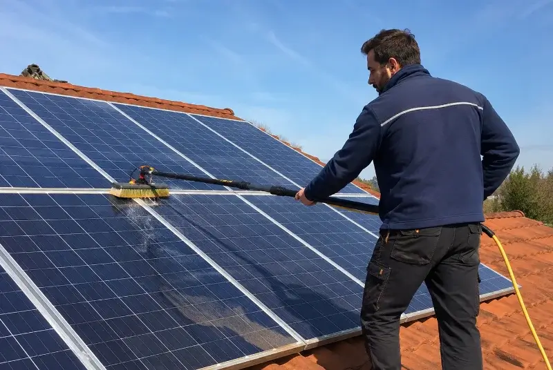 Nettoyage et entretien de panneaux solaires à Courchamps